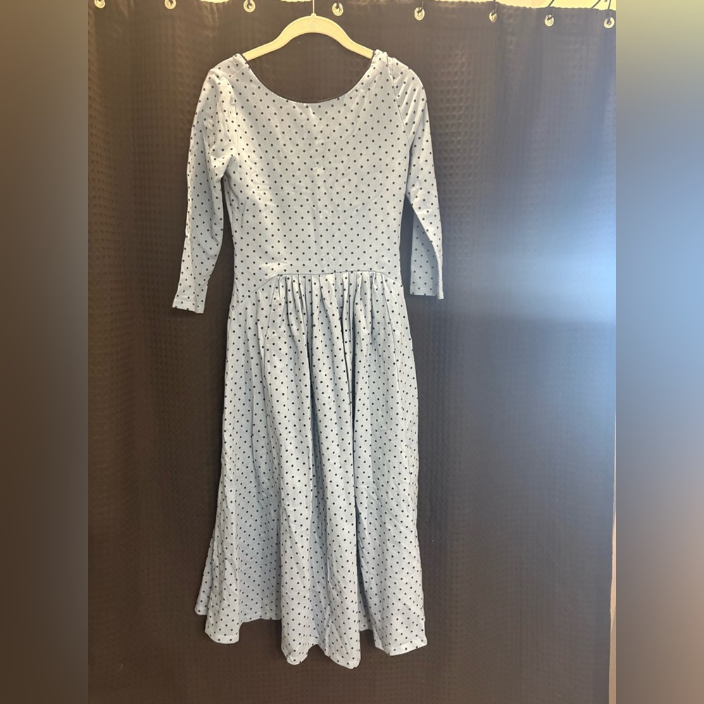 Free People Two Timin Midi Dress XS Color : Denim Combo NWT - Picture 4 of 6